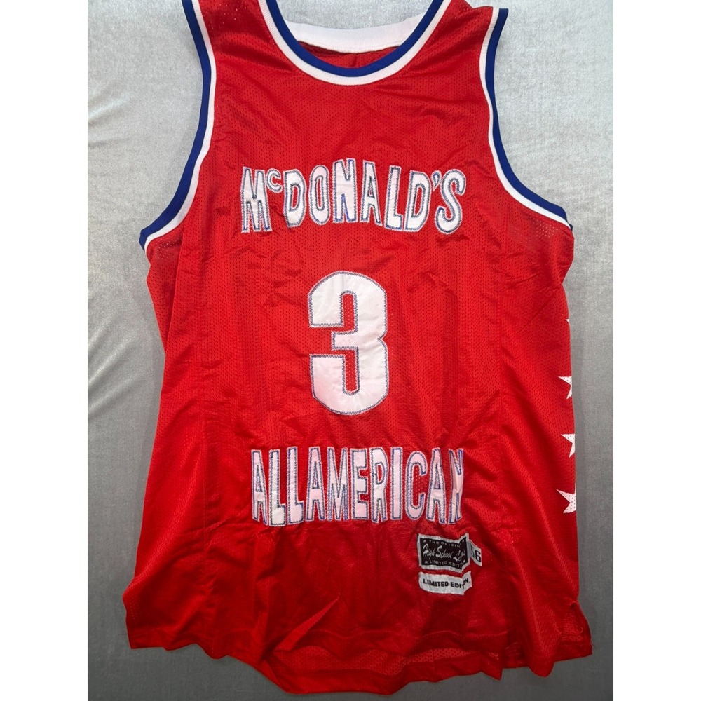 Mcdonalds All-American Allen Iverson NBA Jersey #3 Size 56 Limited Edition